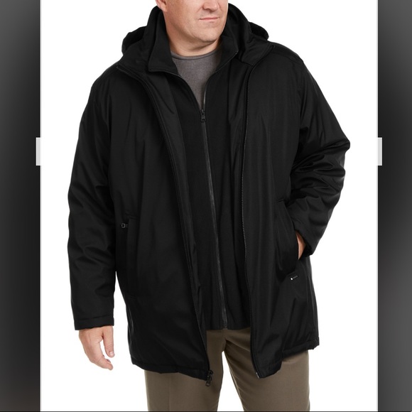 calvin klein men's ripstop hooded windbreaker